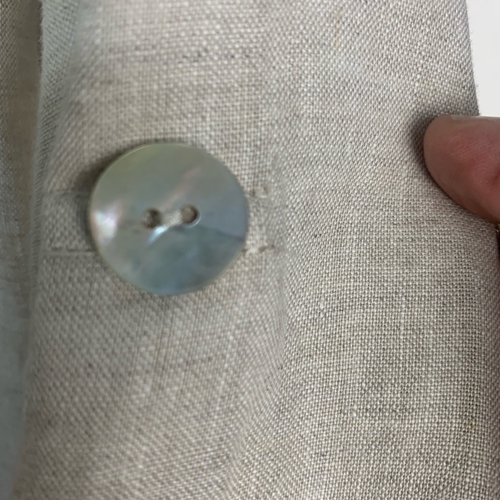 Ali Miles XS Fresh Approach Linen oversized lagenlook Cowl neck w pockets NWT - Picture 8 of 8